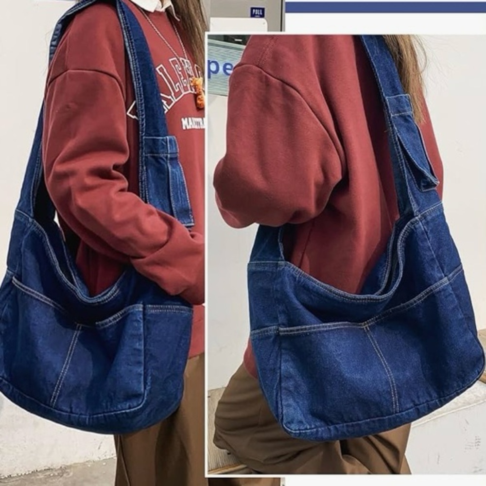Lui Sui • Denim Hobo Bag OS